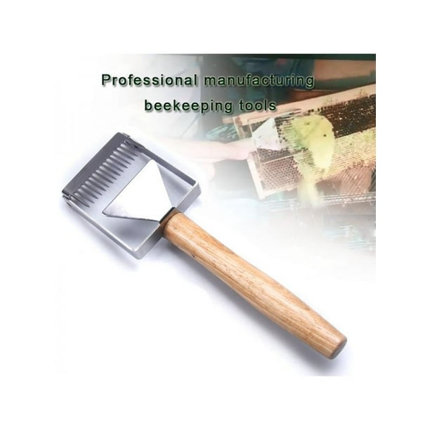 Stainless Steel Bee Hive Uncapping Honey Fork Scraper Shovel Tool Beekeeping